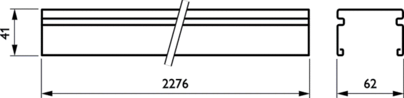 Tragschiene 13pol. LL523T4x2.5#42531699