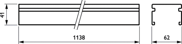 Tragschiene 7pol. LL512T4x2.5#42522499