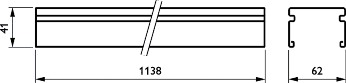 Tragschiene 13pol. LL512T4x2.5#42517099