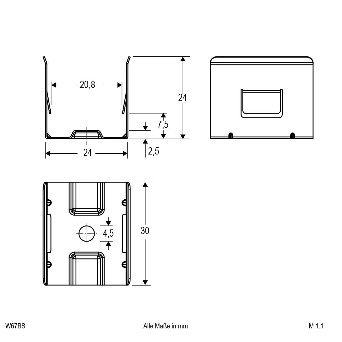 Montageclip W67BS