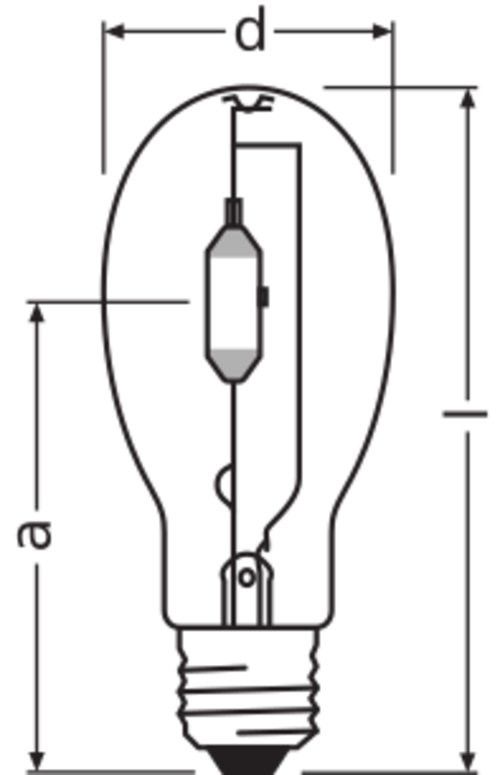 Hochdruck-Entladungslampe HQI-E 400/N E40