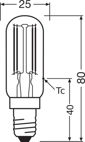 LED-Lampe E14 LEDT26404.2W827E14P