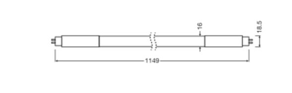 LED-Tube T5 f. EVG TUBET5HFHO54P 26W840