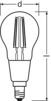 LED-Tropfenlampe E14 LEDSCLP40GD4W827FE14