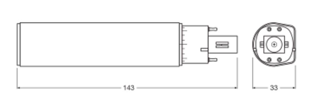 LED-Kompaktlampe f. EVG DULUXLEDDE18HFV7W830