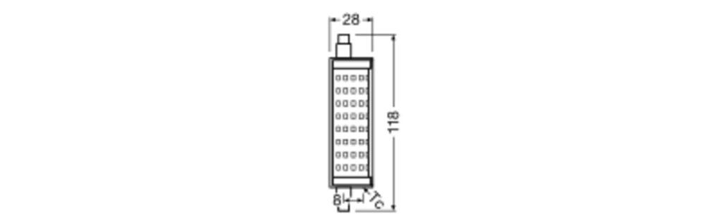 LED-Lampe 118mm LEDLINE11812515W827