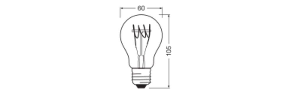 LED-Lampe E27 1906CLASSICADIM404.8