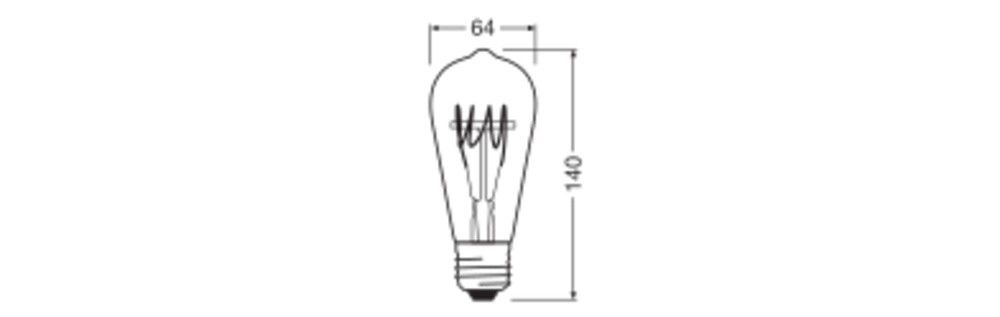 LED-Lampe E27 1906ED.D404.8W2700K