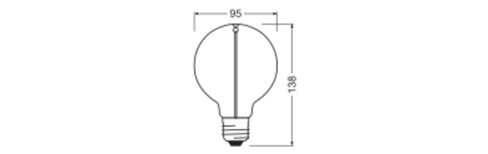 LED-Lampe E27 1906GLO.95122.2W2700