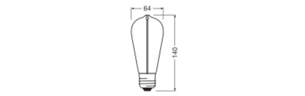 LED-Lampe E27 1906LEDED.122.2W2700