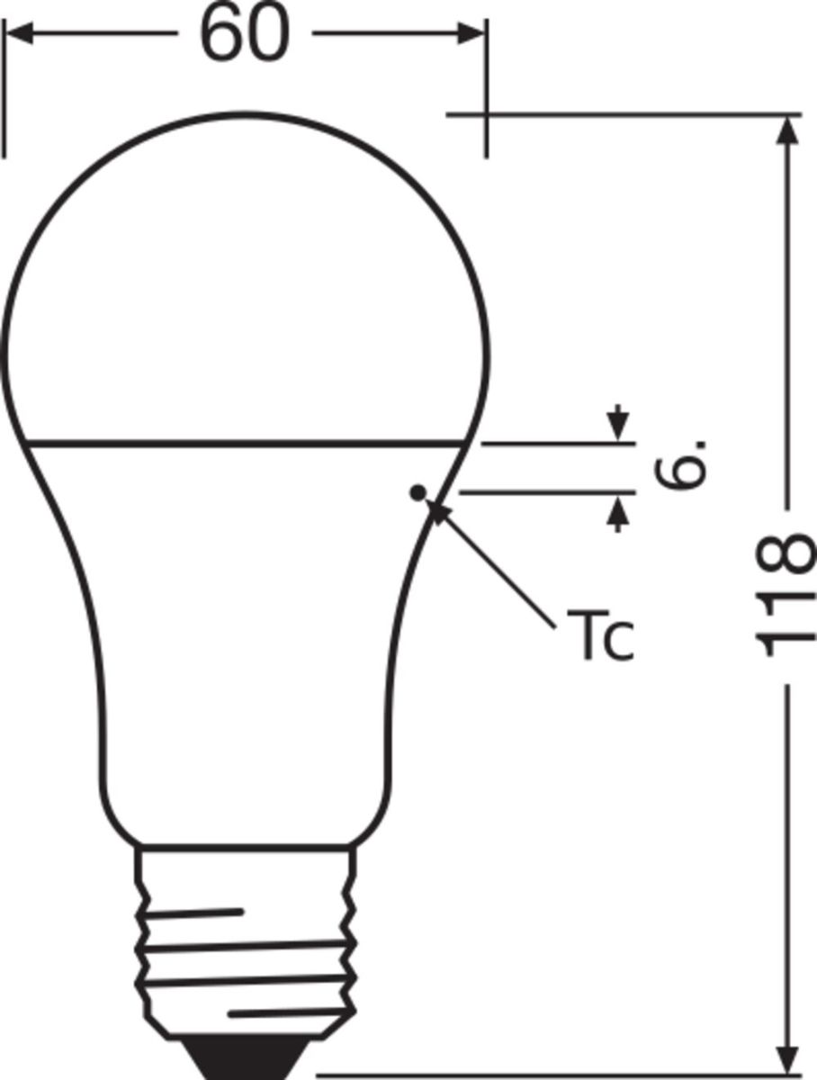 LED-Lampe E27 LEDCLA10013827FRE27P