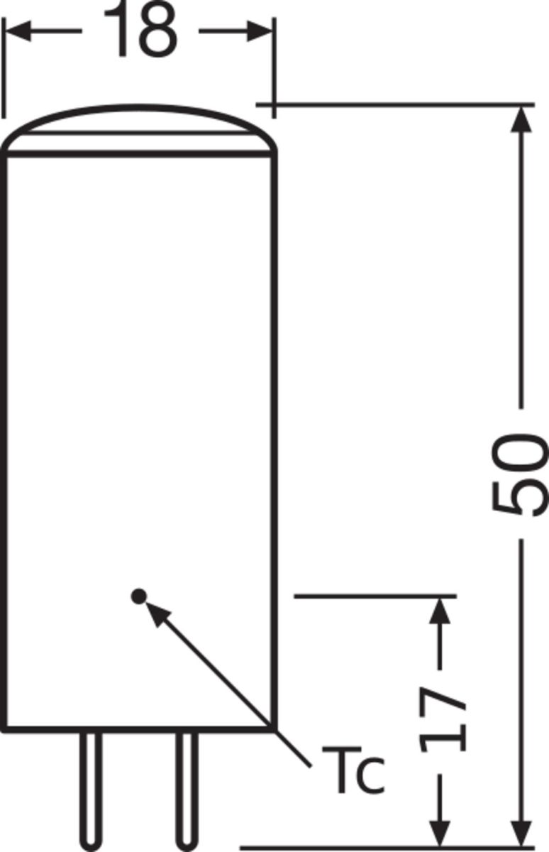 LED-Lampe GY6,35 LEDPIN404W827CLP