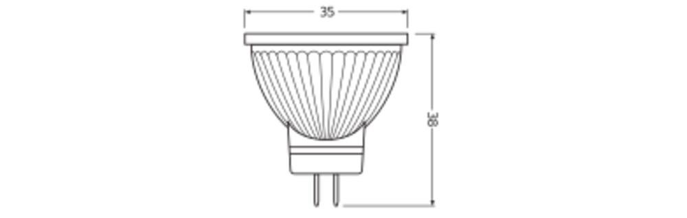 LED-Reflektorlampe GU4 2700K 4,5W 345lm 