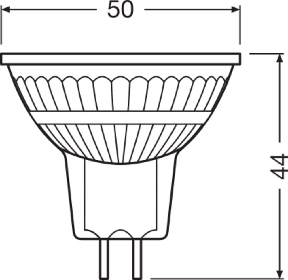 LED-Reflektorlampe MR16 LEDMR1620362.6W840P