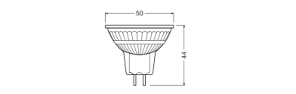 LED-Reflektorlampe MR16 MR1635120GrP4.3W/827