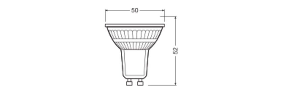 LED-Reflektorlampe GU10 2700K 6,9W 620lm