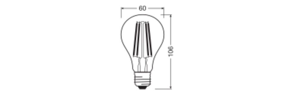 LED-Sensorlampe E27 LEDCLA40DS4.9W827CL