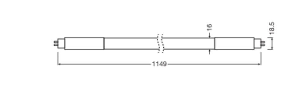 LED-Tube T5 f. EVG TUBET5HFHE28P 16W830