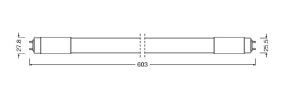 LED-Tube T8 f. EVG LEDTUBET8HFV6008W840