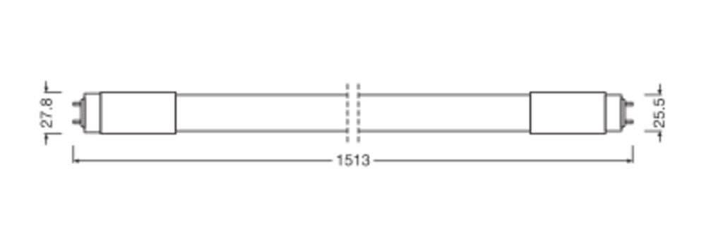 LED-Tube T8 f. EVG TUBET8HFUOP150023865