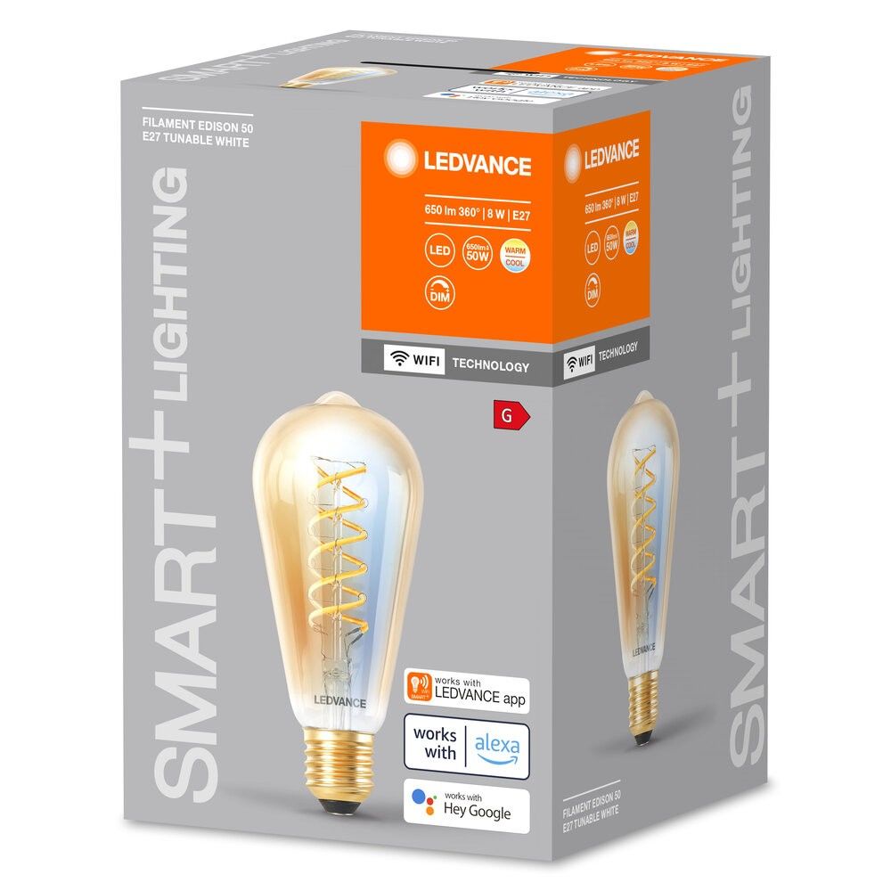 SMART+ Lampe E27 SMWFE50D8W/822FGDTW