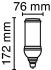 LED-Lampe RL-HRL80 840/E27 EM