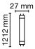 LED-Tube T8 EM RL-T8 36S HO840G13EM