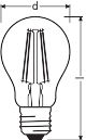 LED-Lampe E27 L.SCLA60GD6,5827FE27