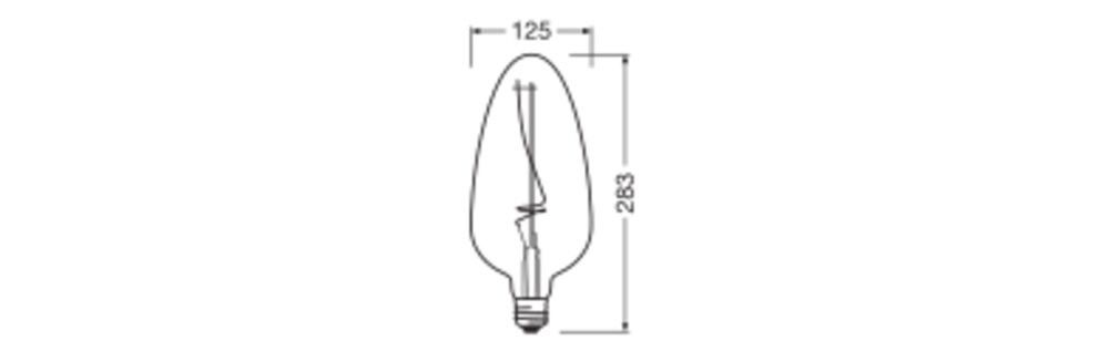 LED-Vintage-Lampe E27 1906LC125D154W818FSM