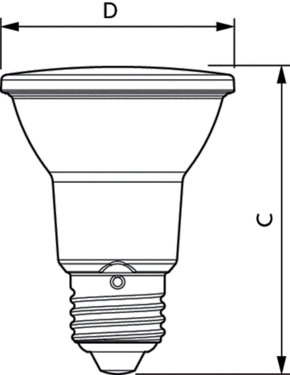 LED-Reflektorlampe E27 2700K 6,0W 500lm 40Gr.