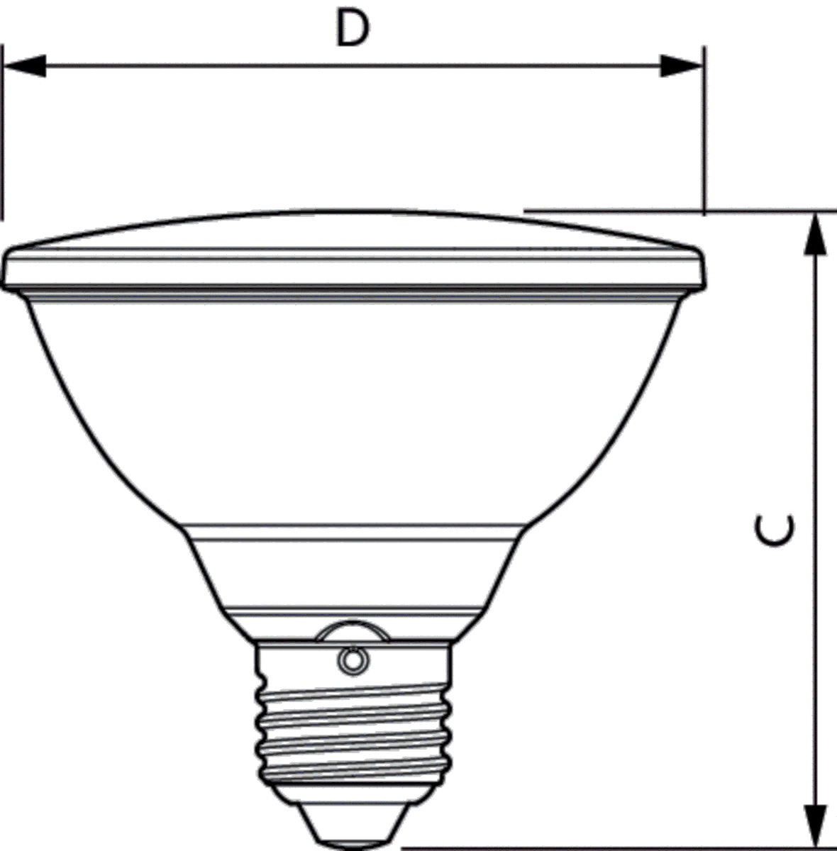 LED-Reflektorlampe E27 4000K 9,5W 820lm