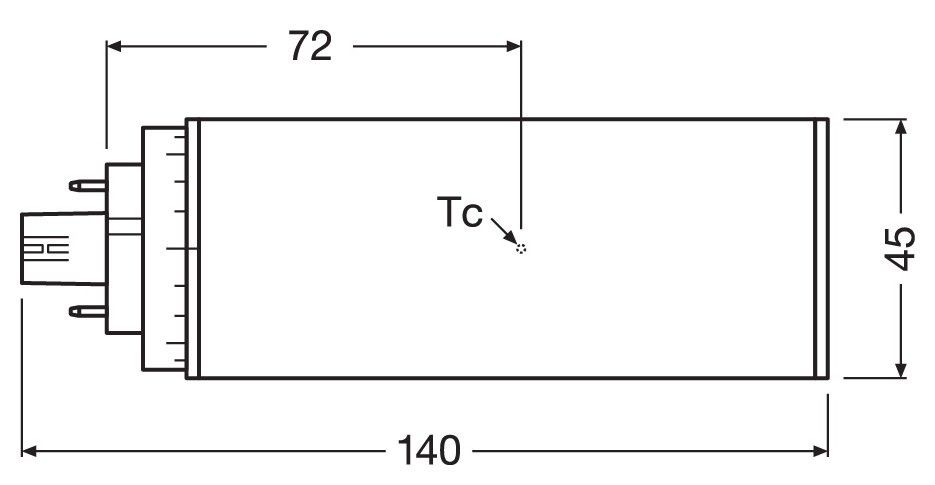 LED-Kompaktlampe RLTRIOE26840GX24q3UN