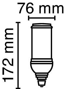 LED-Lampe RL-HRL80 840/E27 EM