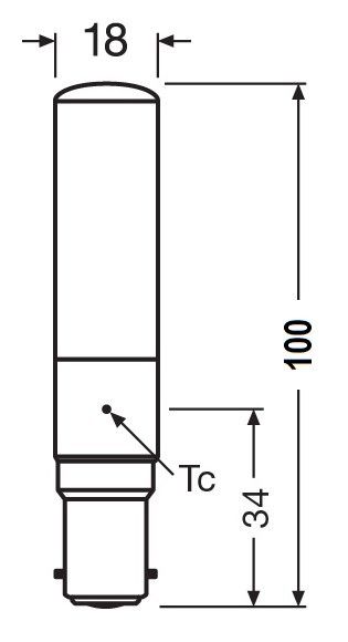 LED-Röhrenlampe RL-T18 75DIM827CB15D