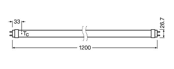 LED-Tube T8 EM RL-T8 36 S 840G13 EM