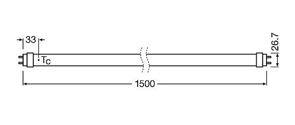 LED-Tube T8 EM RL-T8 58 S 865G13 EM