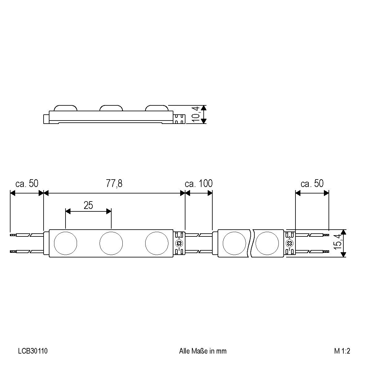 LED-Modul 10er-Kette LCB30110