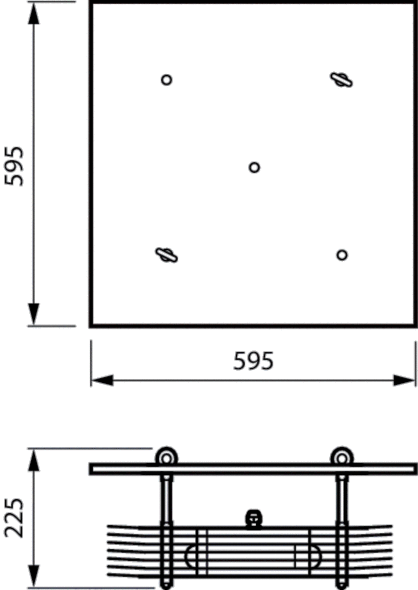 UV-C Anbauleuchte SM355B 4xT #96500300