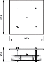 UV-C Anbauleuchte SM355B 4xT #96500300