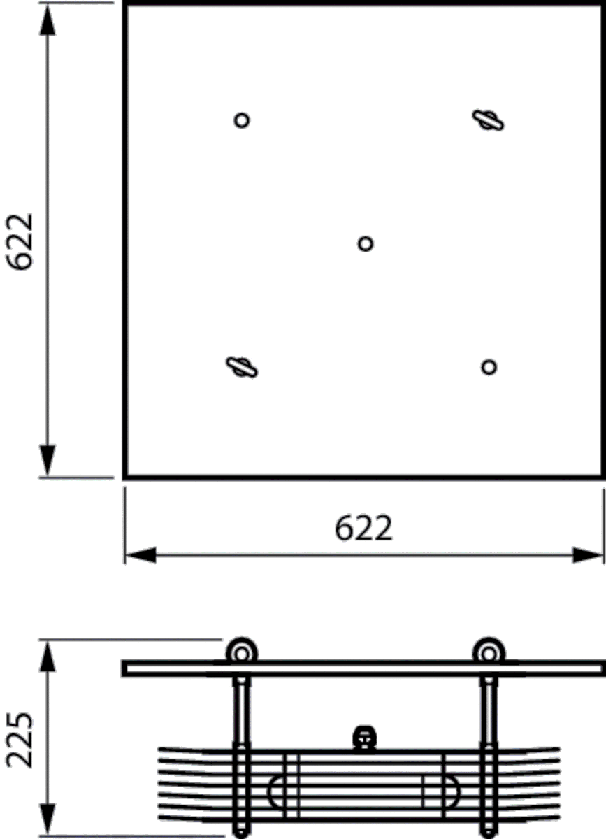 UV-C Anbauleuchte SM355B 4xT #96501000