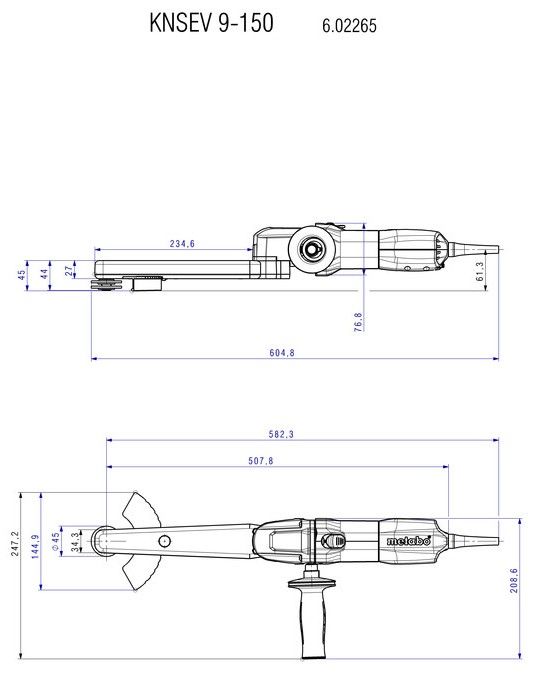 Kehlnahtschleifer KNSE 9-150 Set