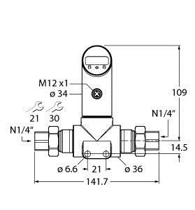 Differenzdrucksensor PS025D-50 #6834103