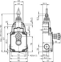 Seilzugschalter SRM-U1Z/U1Z-LU-175