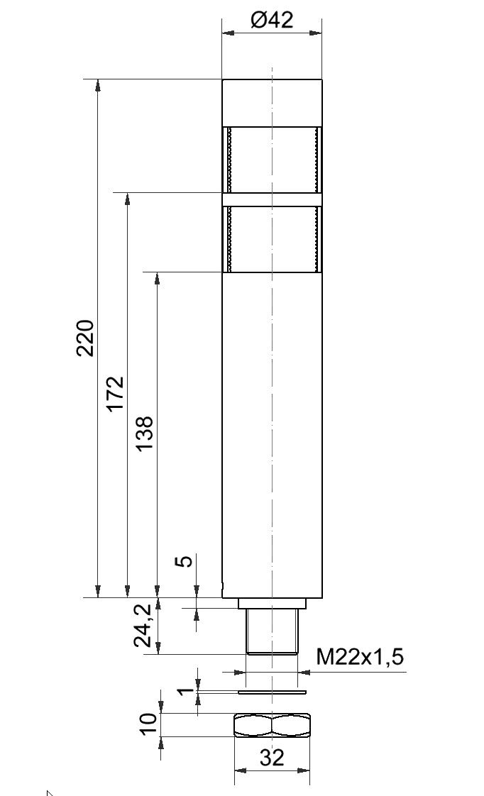 Signalsäule deSIGN42 EM 694.020.55