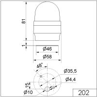 Blitzleuchte BM 115VAC BU 202.500.67