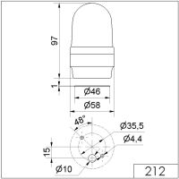 Blitzleuchte BM 115VAC BU 212.500.67