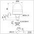 Blitzleuchte EM 24VDC GN 208.200.55