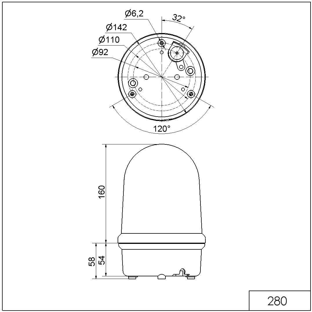 LED-Doppelblitzleuchte BM 28015060