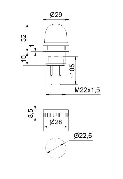 LED-Dauerleuchte EM 23150055