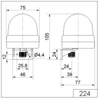 LED-Dauerleuchte WM 224.500.75